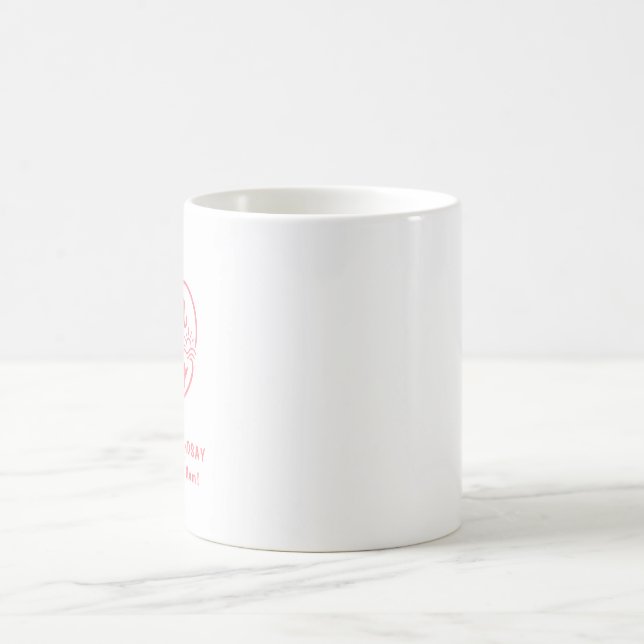Taza De Café Mamá Personalizada de Dos Corazones (Centro)