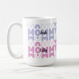 Taza De Café Mamá Personalizado de color pastel moderno Día de 