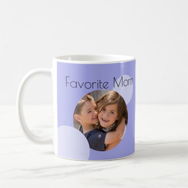Taza De Café Mamá Personalizado fotos puntos azules (Izquierda)