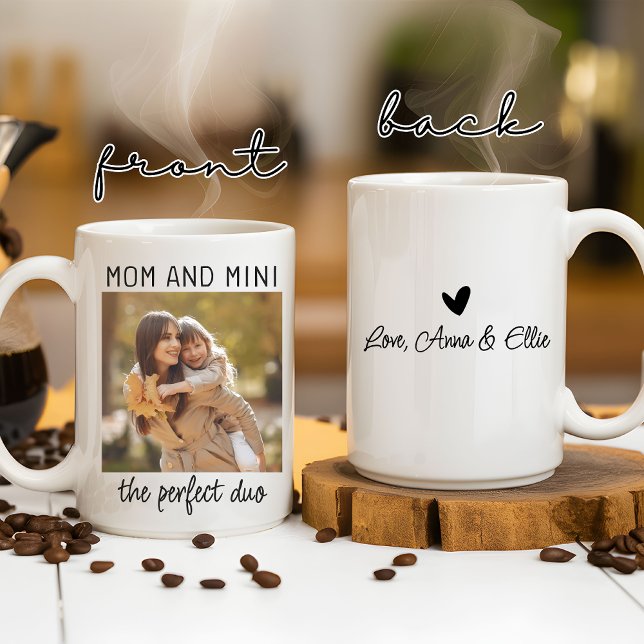 Taza De Café Mamá personalizado y Mini Mug, regalo de cumpleaño (motherhood gift, mom and daughter mug, mama mug, mother’s day mug, birthday mug, Christmas gift mug)