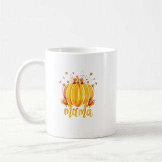 Taza De Café Mama Pumpkin Halloween Halloween Mami Tree Fall L