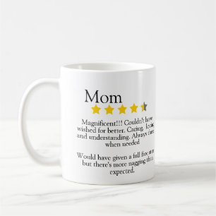 Taza De Café Mamá, reseña de 5 estrellas, divertida,