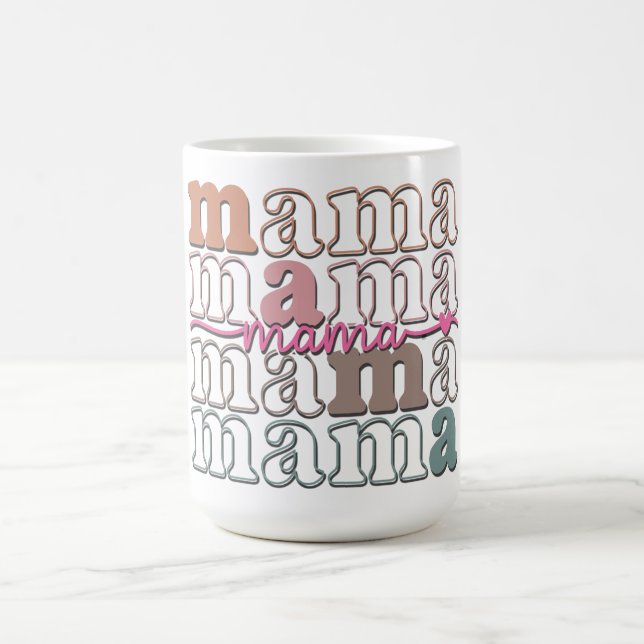 Taza De Café Mamá Retro Adorable (Centro)