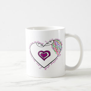 Taza De Café Mamá Reveal Drawing y poema
