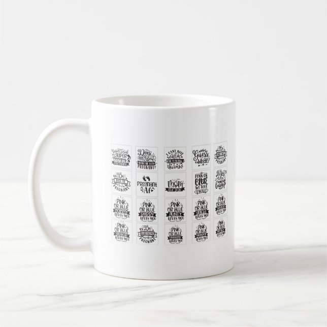 Taza De Café Mamá rosa o azul te ama (Izquierda)