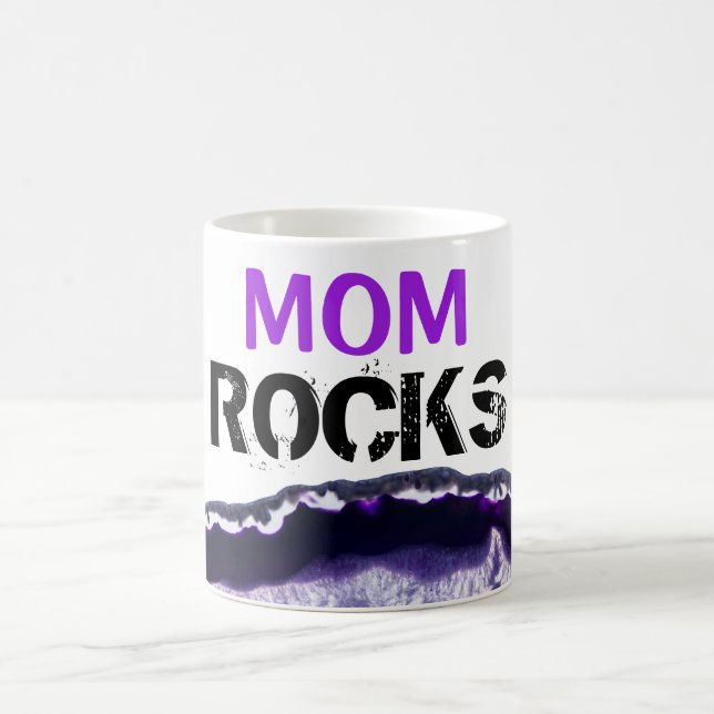 Taza De Café *~* Mamá sacude piedras de ápice lapidaria (Centro)