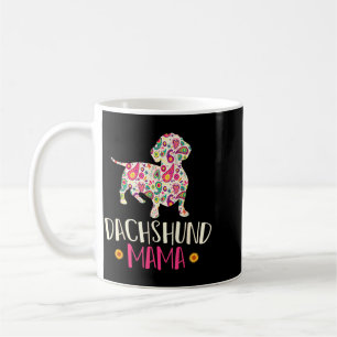 Taza De Café Mamá salchicha perro Wiener vintage dachshund