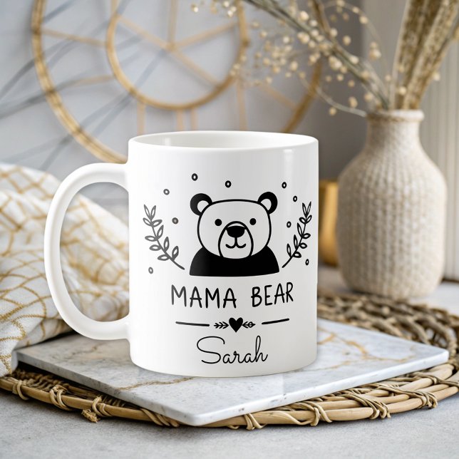 Taza De Café Mamá sencilla con mamá elegante personalizada (Subido por el creador)