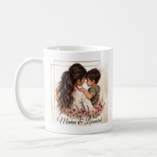 Taza De Café Mama & Sohn Tasse - Mit Wunschname