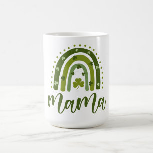 Taza De Café Mama St. Patrick's Day Green Shamrock Rainbow