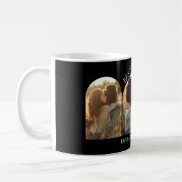 Taza De Café Mamá superior para multifoto de arco elegante negr