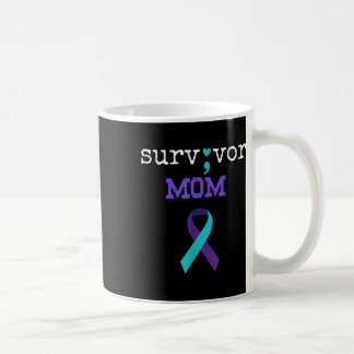 Taza De Café Mamá superviviente - Semicolón Regalo Prevención d