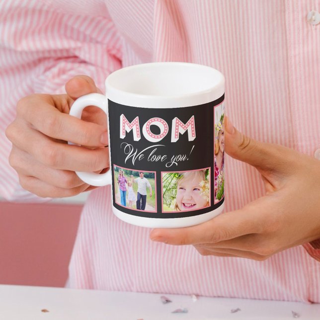 Taza De Café ¡Mamá Te Amamos! Personalizado Photo Mug (Subido por el creador)