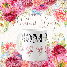 Taza De Café Mamá te quiero bayas rojas