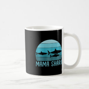 Taza De Café Mamá tiburón del día de las dos madres