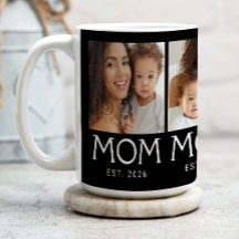 Mamá Tipografía Establecida Negra 3 Foto