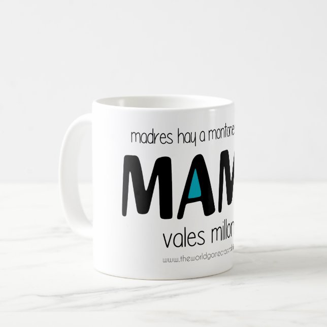 Taza De Café Mama vales millones (Anverso izquierdo)