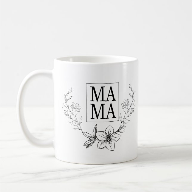 TAZA DE CAFÉ MAMA WHIMSICAL FLOWER MUG (Izquierda)