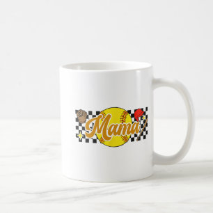 Taza De Café Mama Women Día de la Madre Softball Lover Softball