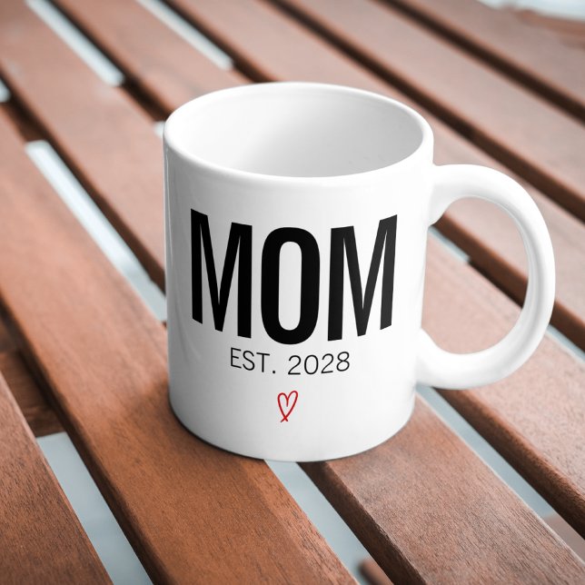 Taza De Café Mamá y papá Mug, regalo Personalizado para padres (mom and dad mug, matching mom and dad gift, personalized parents mug, baby shower gift mug,)