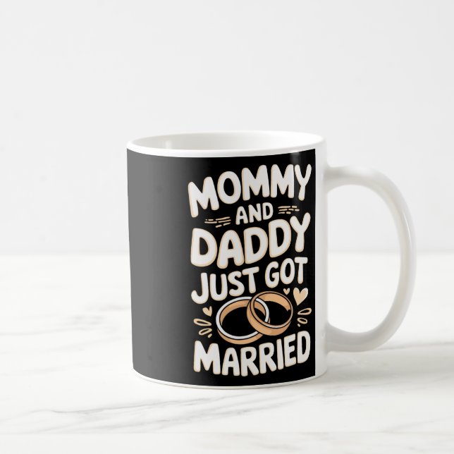Taza De Café Mamá y papá se acaban de casar  (Derecha)