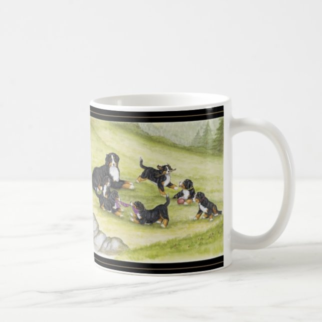 Taza De Café Mamá y perritos (Derecha)