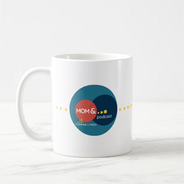 Taza De Café Mamá y Podcast Mug (Izquierda)
