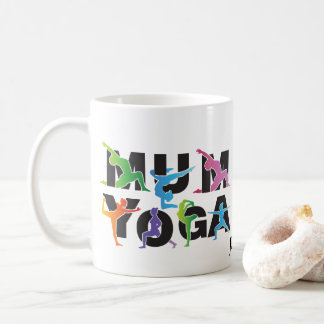 Taza De Café Mamá yoga, hobby de meditación, mamá