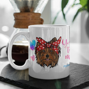 Taza De Café Mamá Yorkshire Terrier Lindo Día de la Madre Amant