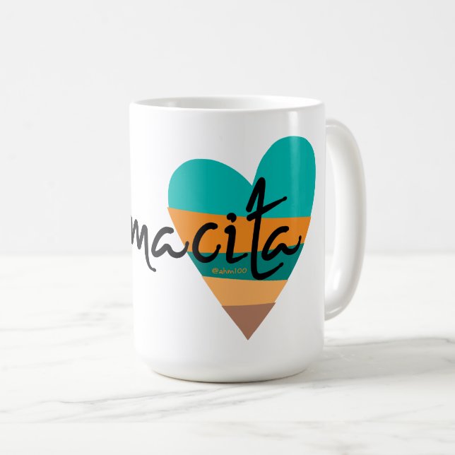 Taza De Café Mamacita ・ Corazón de los 80 (Anverso derecho)