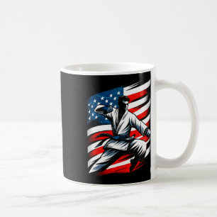 Taza De Café Mamáes De Karate Japonés De La Bandera De Ee.Uu. C
