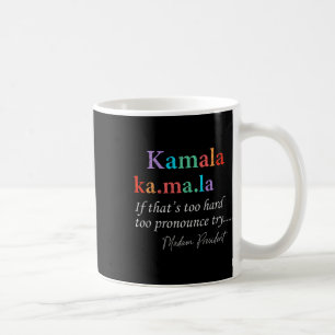 Taza De Café Mamáes La Kamala Harris Definición Señora Presiden