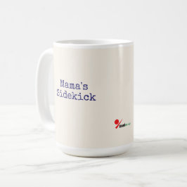 Taza De Café Mama's Sidekick Dog Mom Mug - Navy Blue Farmhouse 