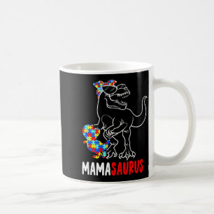 Taza De Café Mamasaurio T Rex Dinosaurio Conciencia Autismo Mam