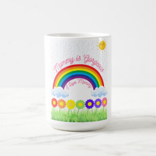 Taza De Café Mami es un grandioso arcoiris - un regalo del Día