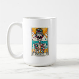Taza De Café Mami Life Skeleton Tarot Card Coffee Mug