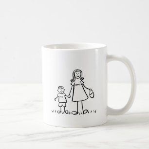 Taza De Café Mami & Me Mug (Dibujo sin título)