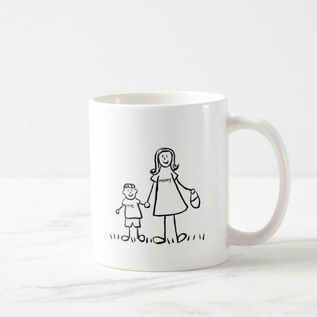 Taza De Café Mami & Me Mug (Dibujo sin título) (Derecha)