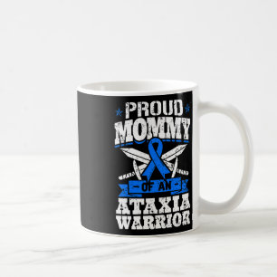 Taza De Café Mami Of An Ataxia Warria Awareness Ribbon Dystax