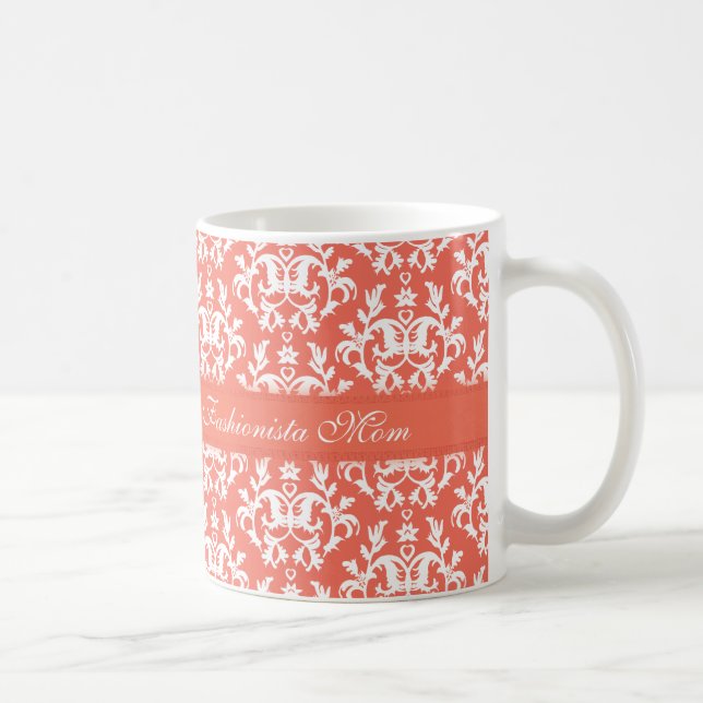 Taza De Café Mamita de moda embrillada barniz trendy mug (Derecha)