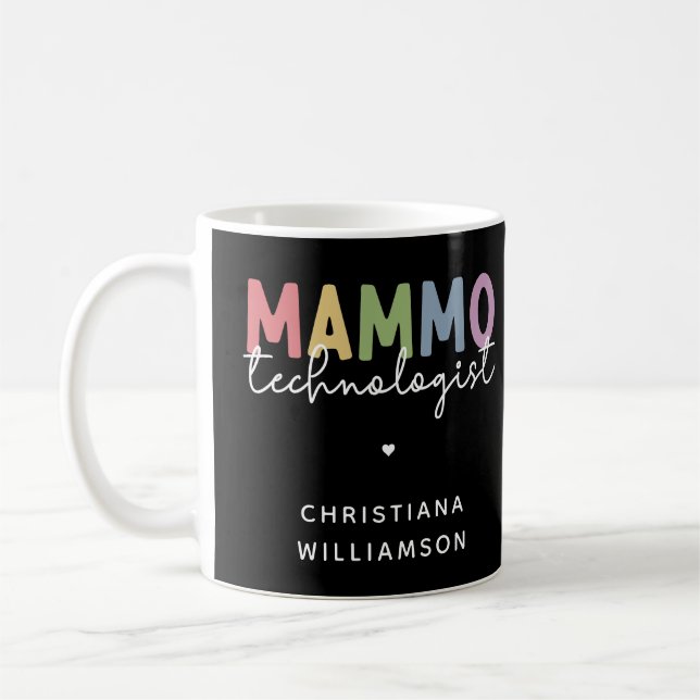 Taza De Café Mamografía tecnológica de mammo personalizado (Izquierda)