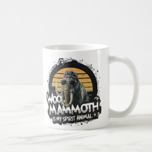 Taza De Café Mamut Woo es mi animal espiritual Arte