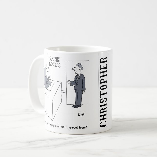 Taza De Café Man espera crecer en el departamento de préstamos  (Anverso izquierdo)