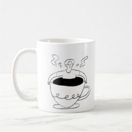 Taza De Café Man submerged in a cup of coffee