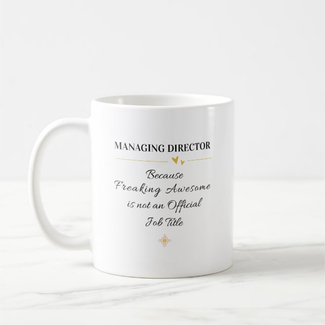 Taza De Café Managing Director Office Quote (Izquierda)