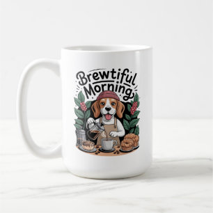 Taza De Café Mañana Brewtiful divertido barista Beagle Café