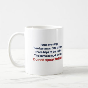 Taza De Café Mañana de carrera no le hables gracioso corredor