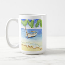Taza De Café Mañana en Bali Watercolor