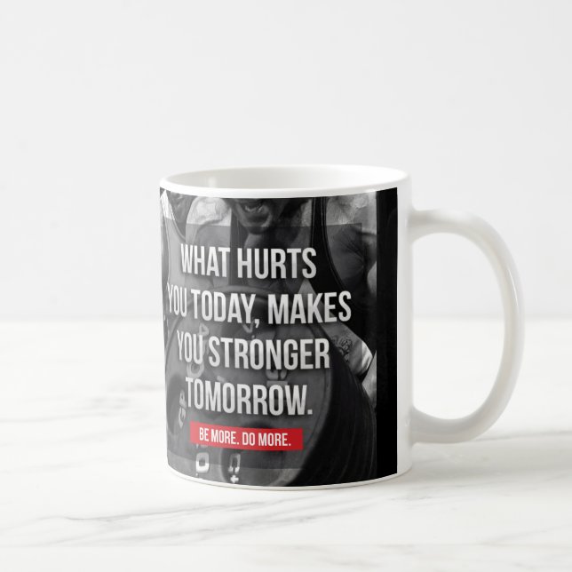 Taza De Café MAÑANA MÁS FUERTE - "Construcción de cuerpos" Moti (Derecha)