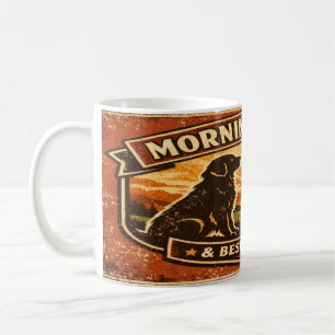 Taza De Café Mañanas Doradas y Tostadas Oscuras - Golden Retrie